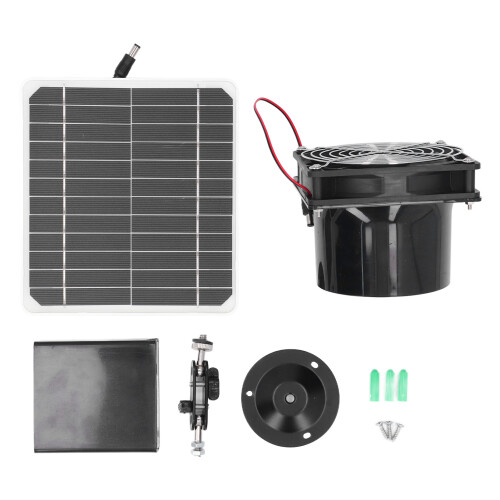 Monokristallines 50W 12V Solar-Abluftventilator 6,5 Zoll 2