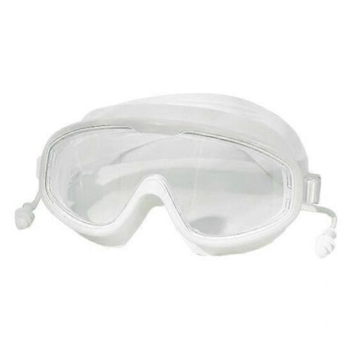 (Small, white) 1 Set Protective Swimming Goggles Panoramic View Comfortable to Wear Zero Diopter Diving Glasses Pool Accessory