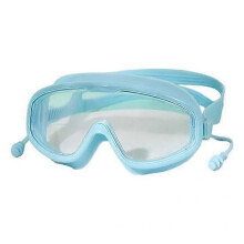 (Small, blue) 1 Set Protective Swimming Goggles Panoramic View Comfortable to Wear Zero Diopter Diving Glasses Pool Accessory