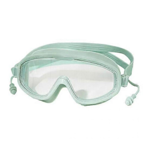 (Large, green) 1 Set Protective Swimming Goggles Panoramic View Comfortable to Wear Zero Diopter Diving Glasses Pool Accessory