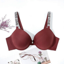 (85C, brown) Sexy Women Lingerie Underwired Bra Diamond Strap Seamless Soft Comfort Underwear 36-50 B C D Cup Bh for Dress