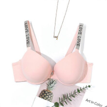 (95C, pink) Sexy Women Lingerie Underwired Bra Diamond Strap Seamless Soft Comfort Underwear 36-50 B C D Cup Bh for Dress