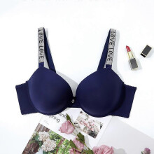 (110D, blue) Sexy Women Lingerie Underwired Bra Diamond Strap Seamless Soft Comfort Underwear 36-50 B C D Cup Bh for Dress
