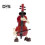 (red) Plastic Violin Music Box Ornament Clockwork Creative Hand Cranked Violin Guitar Music Box Ornament 3