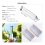 4 peças de lente óptica transparente de vidro triangular de 6 polegadas 3