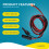 Conector Solar XT60I- Adaptador F 12AWG Cabo Cone 8