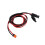 Conector Solar XT60I- Adaptador F 12AWG Cabo Cone 3
