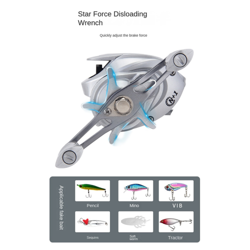 Anti-Explosion Line Sub-Water Drop Reel 7.2:1 High 1