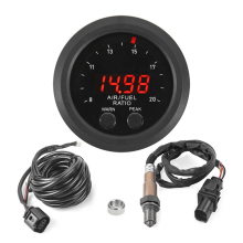Indicador de relación aire-combustible integrado universal de 12 V y 52 mm