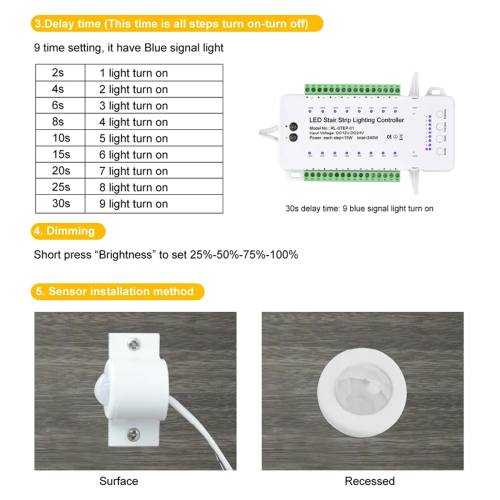 Controller per luci scale a LED a 16 canali 2 2