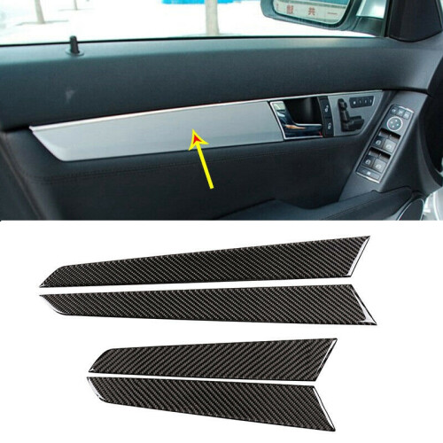Auto Carbon Fiber Innen Tür Panel Abdeckung Trim für 2
