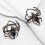 Halloween servetringhouder set van 6, Spider Buckle 6