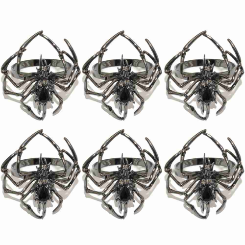 Halloween servetringhouder set van 6, Spider Buckle 1