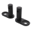 2PCS Bicycle Trailer Hitch Bike Coupler with Quick 6