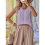Canotte in lino per donna, estive, casual, larghe, a V 5