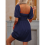 Women'S Puff Short Sleeve Boho Dress Square Neck S 6