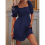 Women'S Puff Short Sleeve Boho Dress Square Neck S 7