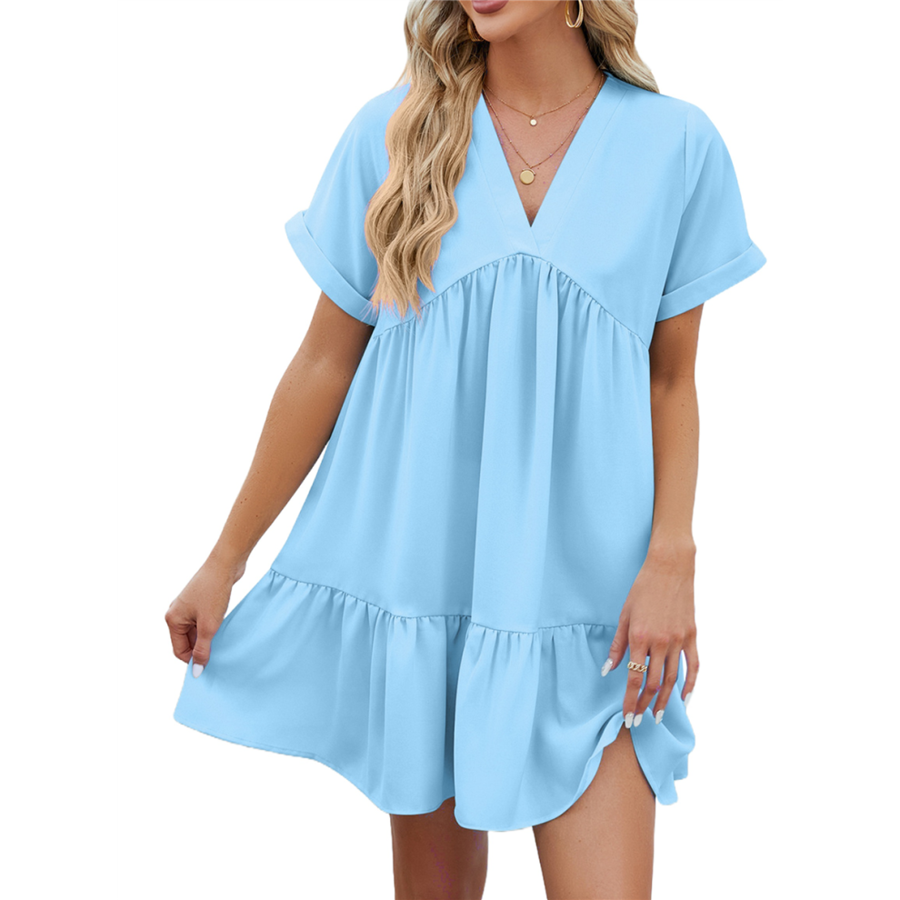 Abiti Estivi Da Donna 2025 A Maniche Corte Per Le Vacanze-image