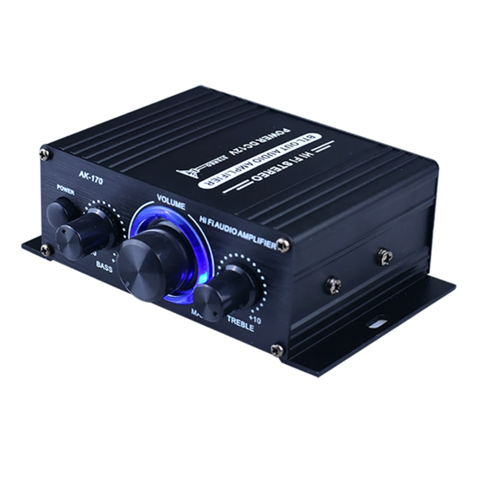 12V Mini 400W Hifi Digital Stereo Audio Amplifier Blue 4851656319451