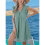 Abito cardigan a maniche corte con scollo a V e pizzo verde 4
