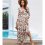 Γυναικείο Casual Boho Φόρεμα με Βαθιά Λαιμόκοψη V και Μακρυμάνικο S 5
