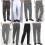 (XL,5)Men Stripe Plaid Chili Printed Hotel Restaurant Kitchen Chef Work Long Pants 2