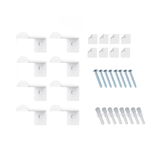 8 ganchos adhesivos para perchero de pared y puerta. 1