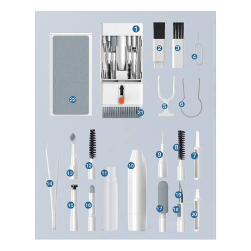 Kits de limpeza multifuncionais K22 22 em 1 para teclado 2