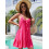 Frauen Badeanzug Cover Up Strand Kleid Spaghetti 5