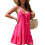 Frauen Badeanzug Cover Up Strand Kleid Spaghetti 4