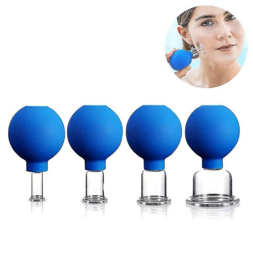 Cupping Glasses with Suction Ball [4 Pieces] - High-quality Cupping Gl 2