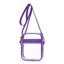 Bolsa transparente aprovada pelo estádio, bolsa com alça ajustável
