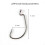 Wide Belly Crank Hook Luya Red Worm Fish 2/0 3