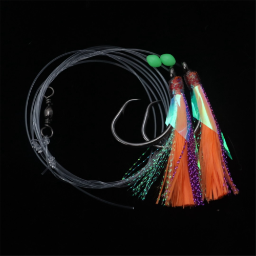 -Rigs 8/0 Iscas, Iscas de Pesca Glow Beads High 2