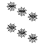Halloween Serviettenring Set Spinne Schwarz Terror Meta 2