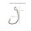 Wide Belly Crank Hook Luya Red Worm Fish 4/0 3
