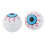 2 stuks Smile Face Ball Bandventieldopjes / Wieldopjes 4