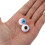 2 stuks Smile Face Ball Bandventieldopjes / Wieldopjes 6