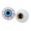 2 stuks Smile Face Ball Bandventieldopjes / Wieldopjes 2