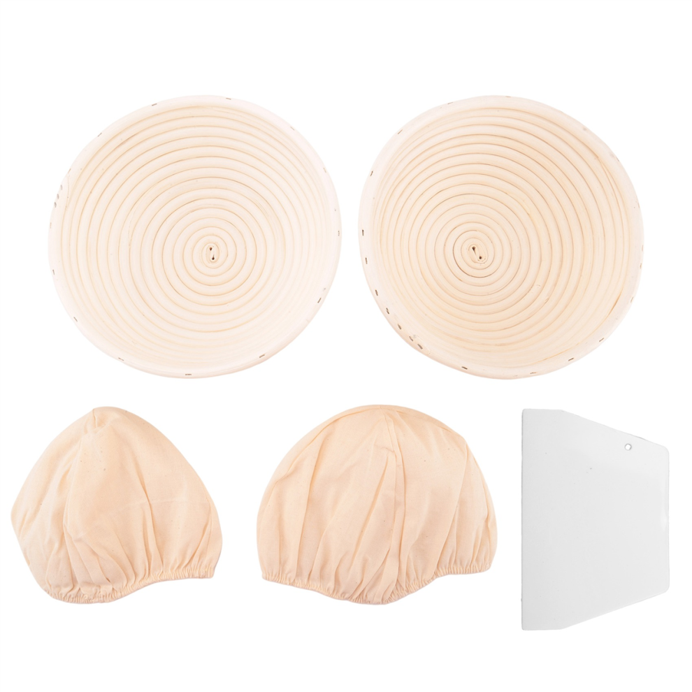Ronde Set, 2 Manden Voor Brood En Deeg, Banneton-image