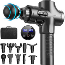 Massage Gun, Massage Gun with 10 And 3500rpm, 30 Speeds Anti Slip Electric Handheld Massagers, Type-