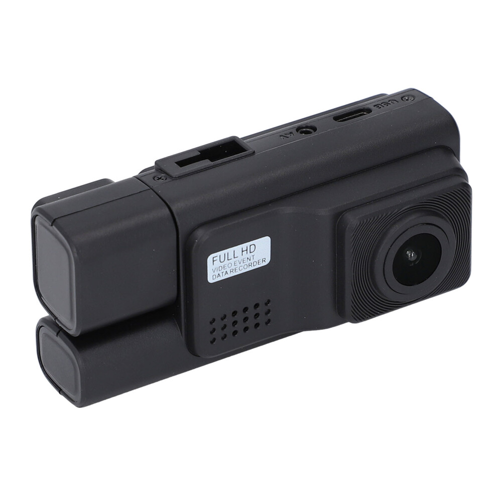 3 Channel Dash Cam 2.0In Lcd 1080P 64Gb Max Black 7601330753227