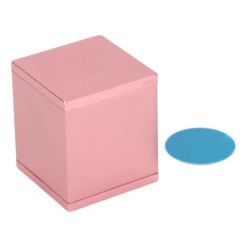 Custodia per gesso da biliardo in oro rosa Cap:1 3x3x3.5 cm 2