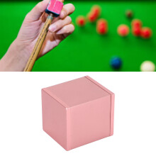 Boîte à craie de billard en aluminium couleur or rose 3x3x3,5 cm