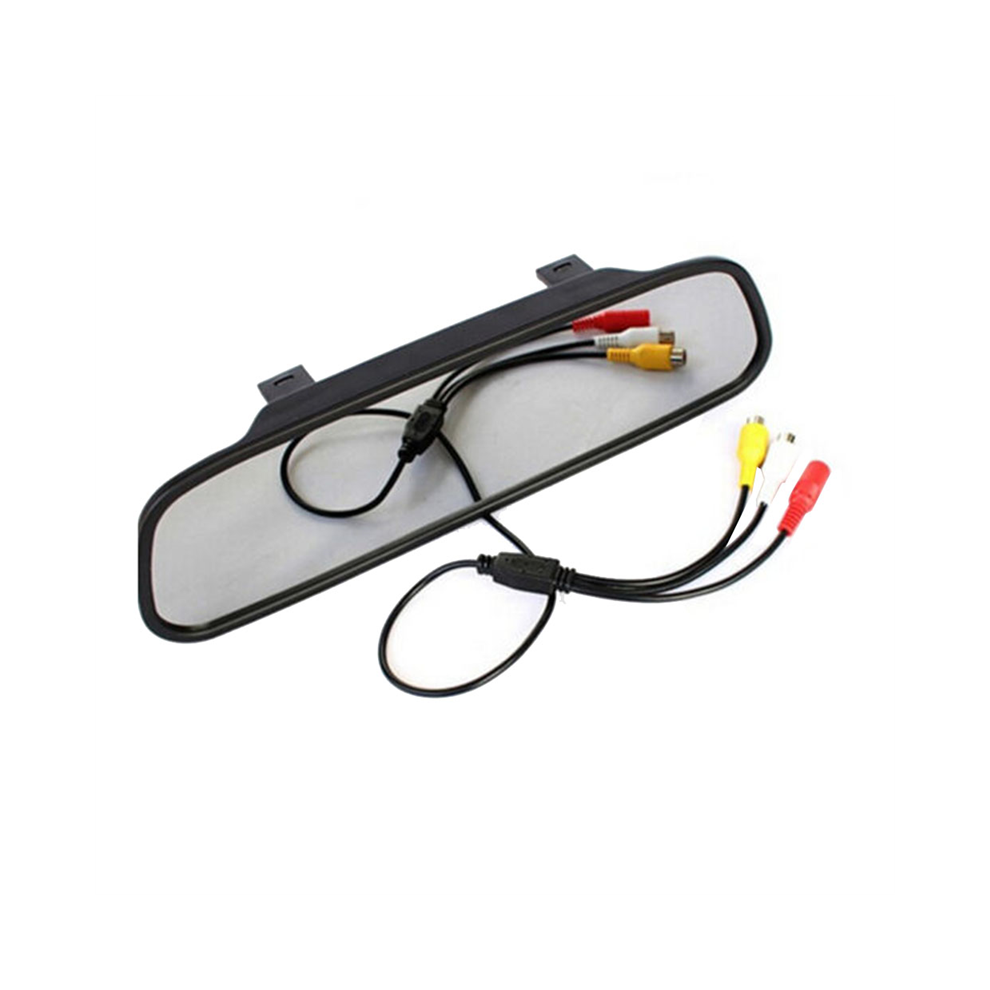 4.3-Inch Rearview Mirror Display Car Hd Lcd Screen Black 4851656339985