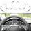 Für 958 2011-2018 Silber Auto Dashboard Meter Ring 5