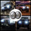 Farol LED redondo Angel Eye de 7 polegadas e 500 W, 30.000 LM 11