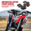 Motorfiets CNC aluminium kettingspanner blok achter 7