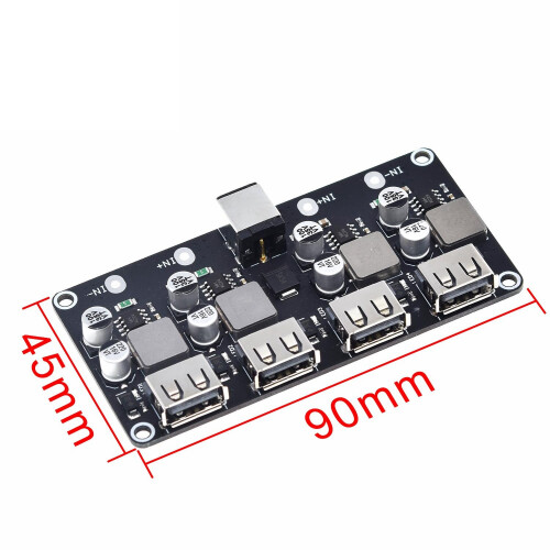 QC3.0 QC2.0 USB-snelladerbord 4X USB-poort DC-D 2