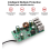 Draagbare DC met batterijclip, 12V/24V naar 5V 4-Por 4